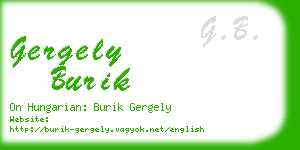 gergely burik business card